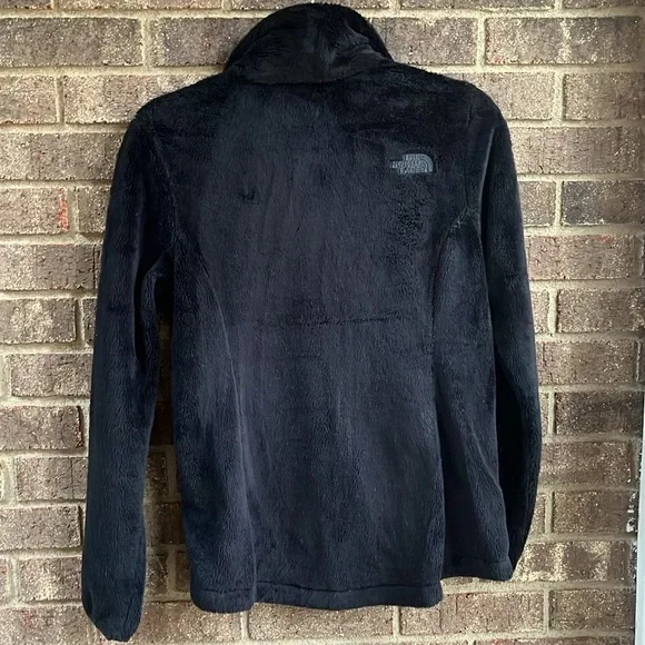The North Face Women's Black Plush Fleece Jacket SMALL - Picture 5 of 9